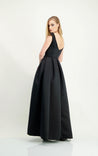 JAQUELINE - Evening Gown with boat neckline - Thang de Hoo