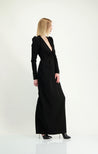 SOPHIA - Low Cut Wool Jersey Dress - Thang de Hoo